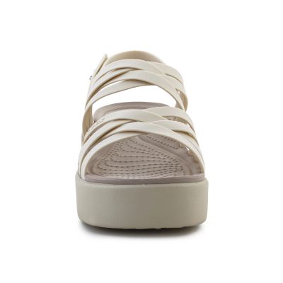 7. Sandały Crocs Brooklyn strappy lowwdg W 206751-2Y2