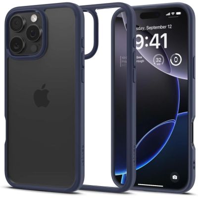 Etui Spigen Ultra Hybrid na iPhone 16 Pro Max - niebieskie