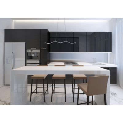 13. Lampa sufitowa LED Activejet AJE-SARA, srebrna, światło neutralne białe, 1690 lm.