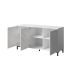 2. Komoda MARMO 3D 150x45xH80,5 biały mat/marmur biały