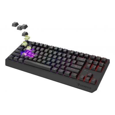 18. GENESIS Thor 230 TKL klawiatura Gaming USB + RF Wireless + Bluetooth QWERTY US English Czarny