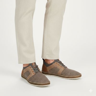 5. Półbuty męskie brązowe Rieker B5252-66