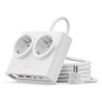 Listwa zasilająca Orico PDC25 25W 6w1 2x AC + 2x USB-A + 2x USB-C - biała