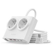 Listwa zasilająca Orico PDC25 25W 6w1 2x AC + 2x USB-A + 2x USB-C - biała