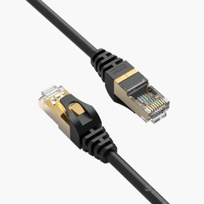 5. Kabel sieciowy Ethernet Orico PUG-C7 CAT7 10Gbps RJ45 internetowy LAN okrągły 30 m - czarny