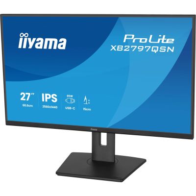 30. iiyama ProLite XB2797QSN-B1 monitor komputerowy 68,6 cm (27") 2560 x 1440 px Quad HD LCD Czarny
