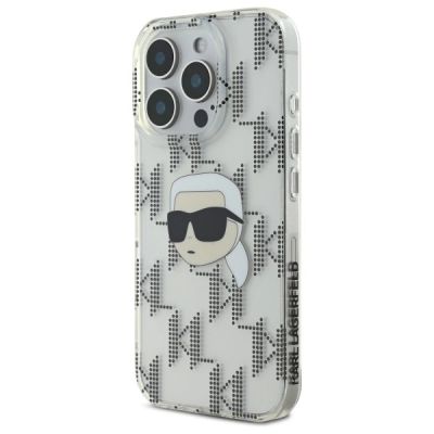 2. Etui Karl Lagerfeld IML Karl Head Electroplated na iPhone 16 Pro - przezroczyste