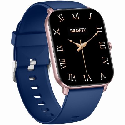 5. Smartwatch Gravity Różowe Złoto Niebieski GT36-4
