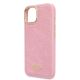 6. Etui Guess Croco Collection na iPhone 14 - różowe