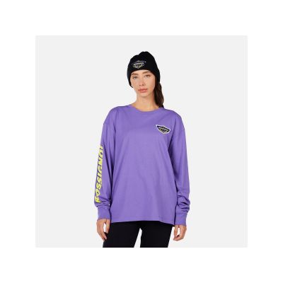 2. Koszulka unisex ROSSIGNOL SUPER LS TEE fioletowa
