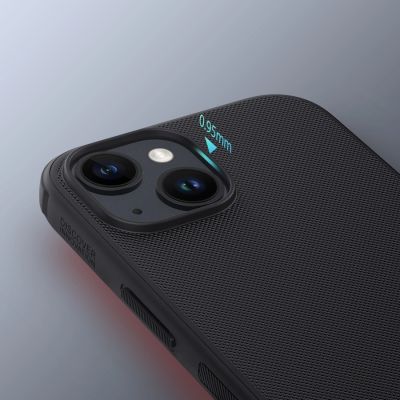 8. Wzmocnione etui do iPhone 15 Plus Nillkin Super Frosted Shield Pro - niebieskie