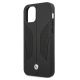 6. Etui BMW Leather Perforate Sides na iPhone 12 / iPhone 12 Pro - czarne