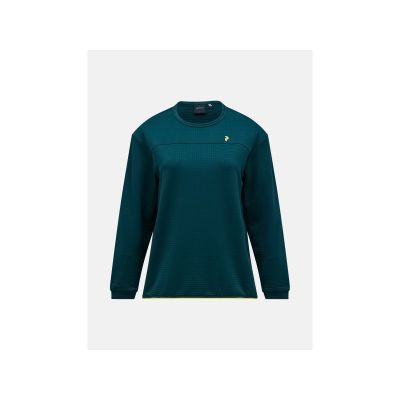 Bluza damska PEAK PERFORMANCE W Trail Polartec Power Grid Crew kolor zielony
