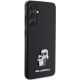 4. Etui Karl Lagerfeld Saffiano Karl&Choupette Metal Pin na Samsung Galaxy S24 - czarne