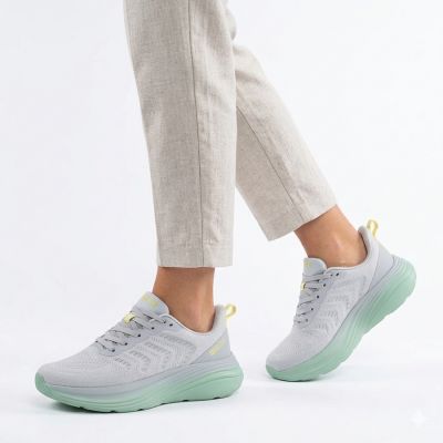 5. Półbuty sportowe damskie na platformie szare Big Star TT274048