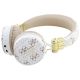 2. Słuchawki nauszne Bluetooth Guess 4G Triangle Round Shape ENC - białe