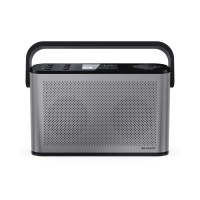3. Przenośne stereofoniczne radio cyfrowe Sharp OSAKA DR-P540(GY) z portem USB, łącznością Bluetooth, radiem FM i połączeniem bezprzewodowym