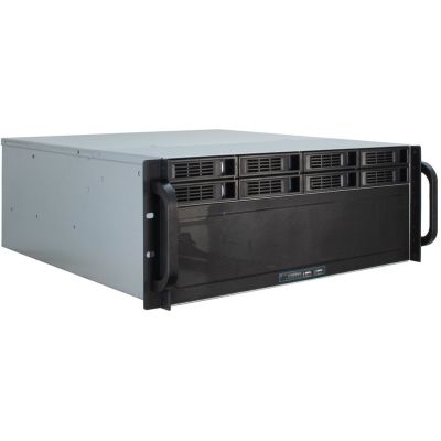 Inter-Tech 4U-4408 Rack Czarny, Srebrny