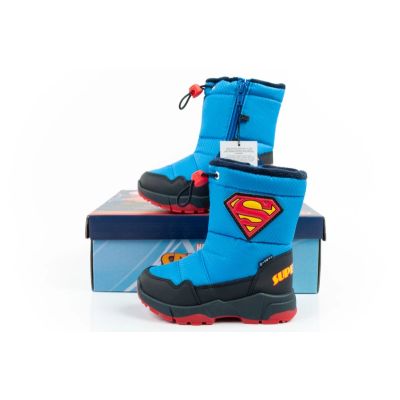 10. Leomil buty zimowe śniegowce dziecięce Superman ciepłe dla chłopca