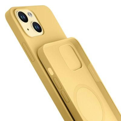 5. Etui 3mk Hardy Silicone MagCase na iPhone 15 Plus - zółte