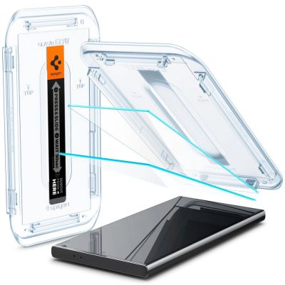 13. Szkło hartowane Spigen Glas.tR EZ Fit na Samsung Galaxy S24 Ultra - 2 szt.