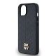 6. Etui DKNY Leather Monogram Pattern Metal Logo MagSafe na iPhone 15 / 14 / 13 - czarne