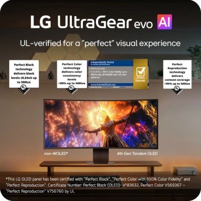 5. LG 39GX950B-B monitor komputerowy 99,1 cm (39") 5120 x 2160 px 5K Ultra HD OLED Czarny