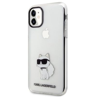 9. Etui Karl Lagerfeld Ikonik Choupette na iPhone 11 / Xr - przezroczyste