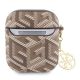 2. Etui Guess GCube Charm na AirPods 1/2 - brązowe