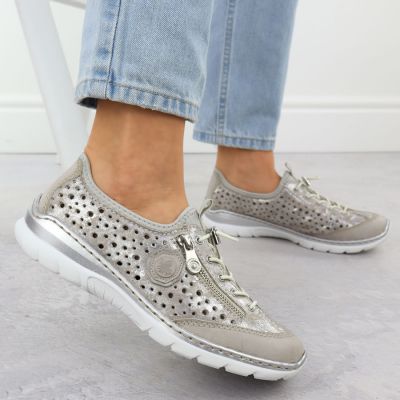 15. Półbuty ażurowe Rieker W L32P6-90 RKR764