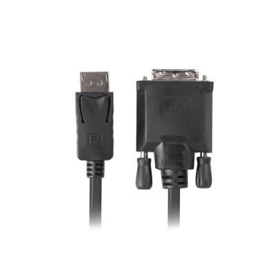 Kabel Lanberg CA-DPDV-10CU-0018-BK (DisplayPort M - DVI-D M; 1,8m; kolor czarny)