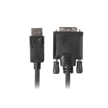 Kabel Lanberg CA-DPDV-10CU-0018-BK (DisplayPort M - DVI-D M; 1,8m; kolor czarny)