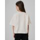 2. T-shirt boxy z nadrukiem dziewczęcy 4F 4FJRAW26TTSHF4239-11S
