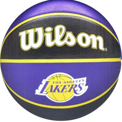 11. PIŁKA DO KOSZYKÓWKI WILSON NBA LA LAKERS KARTON POMPKA