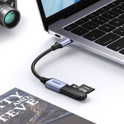 6. Ugreen kabel adapter przejściówka OTG USB-C (męski) - USB-A (żeński) 5Gb/s 0.15m czarny (US378)