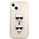 3. Etui Karl Lagerfeld Glitter Karl's & Choupette Head na iPhone 13 mini - złote