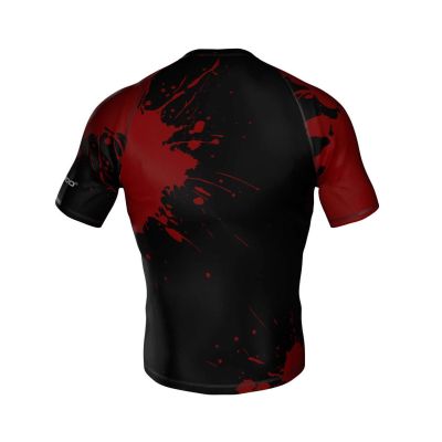 5. Koszulka kompresyjna "Blood" typu Rashguard powstała z materiału DBX MORE DRY M