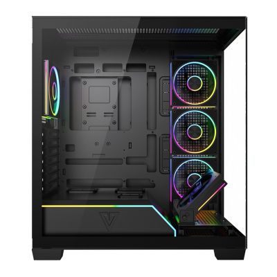 2. MODECOM OBUDOWA VOLCANO STELLAR PLUS ARGB MIDI 5F BLACK