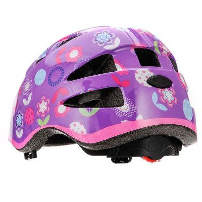 Kask rowerowy Meteor flower MA-2 Junior fioletowy