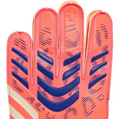 4. Rękawice bramkarskie adidas Predator Glove Training biało-pomarańczowe JN5355