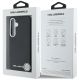 8. Etui Karl Lagerfeld Saffiano Full Wrapped Elongated Metal Logo MagSafe na Samsung Galaxy S25 - czarne