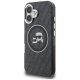 2. Etui Karl Lagerfeld IML Glitter Karl & Choupette Heads Logo MagSafe na iPhone 16 - czarne