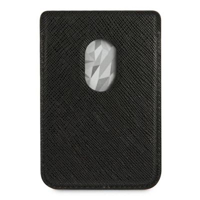 3. Portfel magnetyczny Karl Lagerfeld Wallet CardSlot Saffiano Karl`s Head MagSafe na telefon - czarny