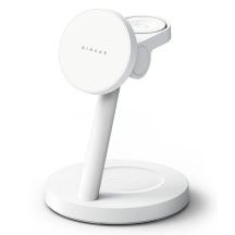 Ładowarka bezprzewodowa Ringke 3in1 Magnetic MagSafe 25W QI2.2 - biała