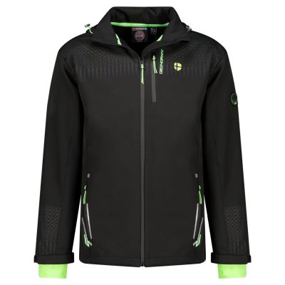 Softshell Męski Geographical Norway Trelino Black-Green Db Men 0124 czarny / zielony (WZ8556H/GN-Black / Green)