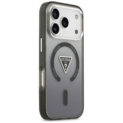 4. Etui Guess IML Gradient Triangle Logo MagSafe na iPhone 17 Pro - czarne