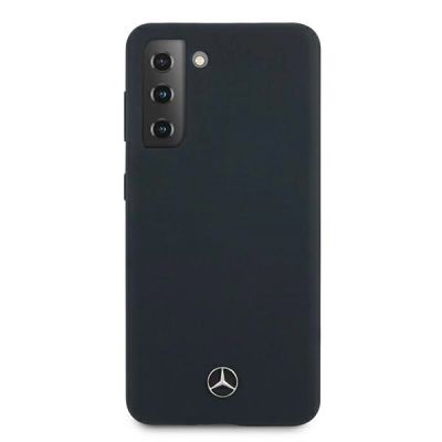 4. Etui Mercedes Silicone Line na Samsung Galaxy S21 - niebieskie