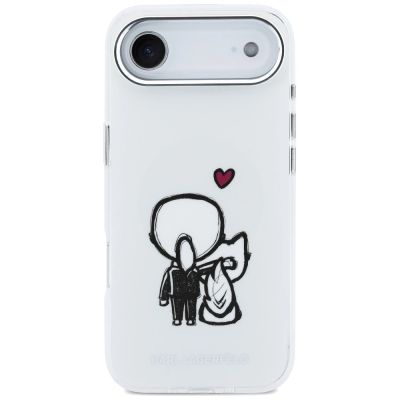 3. Etui Karl Lagerfeld Karl & Choupette Back MagSafe na iPhone Air - przezroczyste