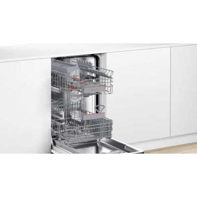 5. Zmywarka BOSCH SPH4EKX17E do zabudowy w pełni zintegrowana, 45 cm, zawiasy ślizgowe Vario