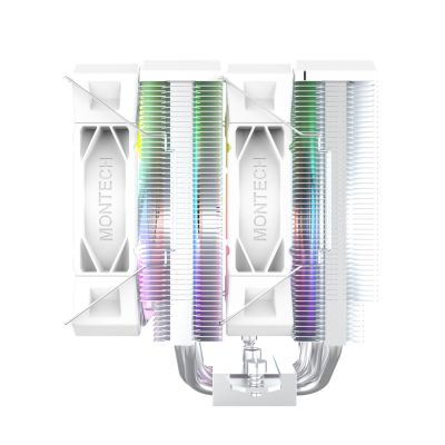 5. Montech NX600 ARGB Procesor Chłodnica powietrza 12 cm Biały 1 szt.